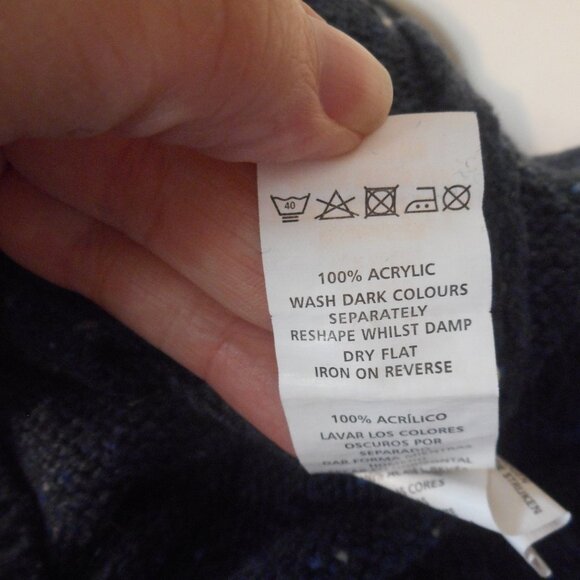 Cedar Wood State Blue ragwool sweater Size S - Picture 3 of 8